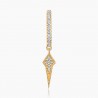 Mini créole Kate Or  Jaune 18K diamants | Djoline Joailliers