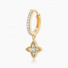 Mini créoles Jodie Or Jaune 18K diamants | Djoline Joailliers
