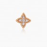 Boucles d'oreilles Fleur GM Or rose 18K diamants | Djoline