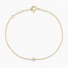 Bracelet TRIO Or jaune 18 carats Diamants | Djoline Joailliers