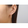 Boucles d'oreilles LINK Or rose 18 carats | Djoline Joaiiliers