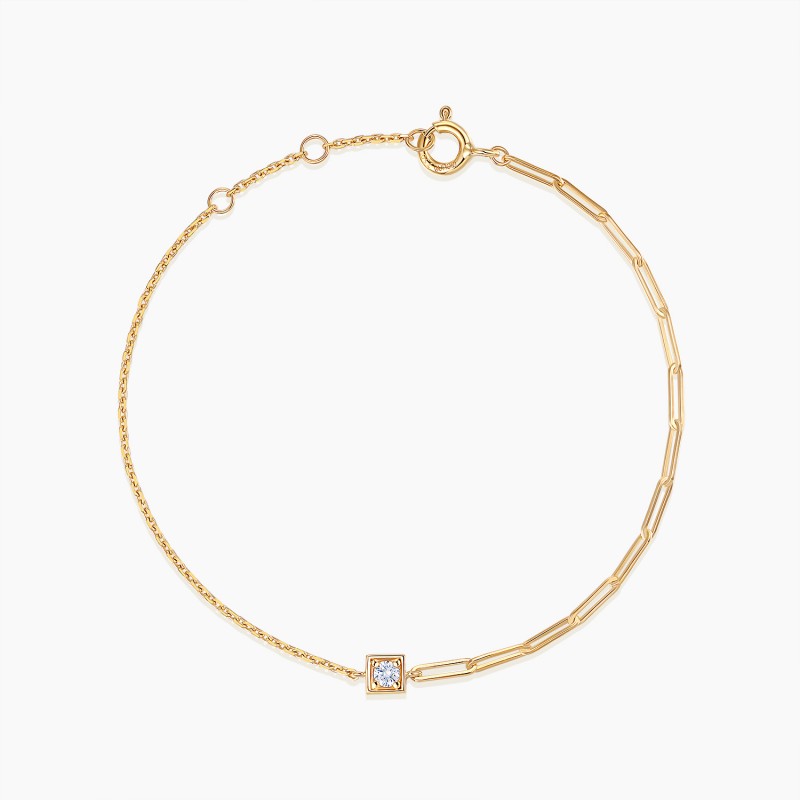 Bracelet Milan Or 18 carats Diamant | Djoline Joailliers