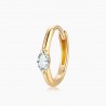 Mini Créole Zoe Or 18K diamant | Djoline Joailliers
