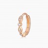 Mini créole Kate Or  rose 18K diamants | Djoline Joailliers