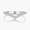 Alliance Femme diamant Olivia Or Blanc 18 carats | Djoline Joailliers