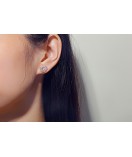 Boucles d'oreilles  Illusion Or Rose 18K diamants | Djoline