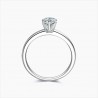 Bague Solitaire Valentine diamants Or blanc| Djoline Joailliers