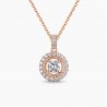 Collier Illusion PM diamant Or rose | Djoline Joailliers