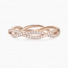 Alliance Femme diamant Felicity Or rose 18K | Djoline Joailliers