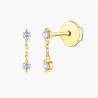 Boucles d'oreilles Alya Or Jaune 18K diamants | Djoline