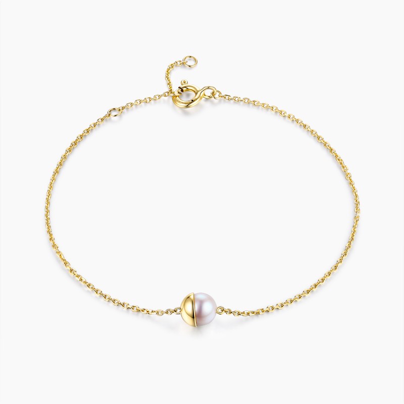Bracelet Venus Or Rose 18K Perle Akoya | Djoline